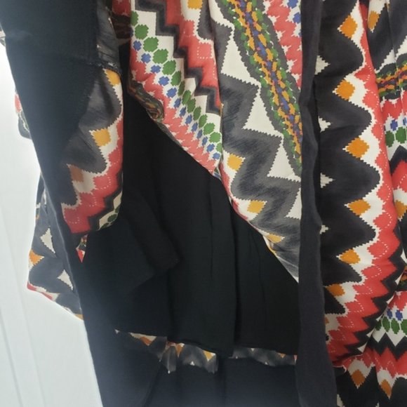 Anthropologie Zigzag Patterned Midi Skirt - Picture 3 of 6